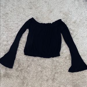 LF Emma and Sam bell sleeve crop top size xs